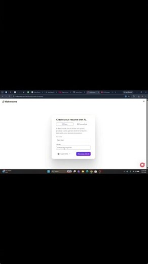 This Free AI Builds Professional Resumes 🤯 #ai