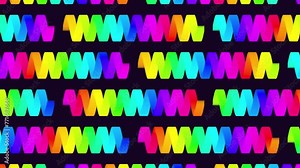 A dynamic checkerboard pattern with vibrant rainbow lines, perfect for adding a striking design element to websites or apps Stock Video