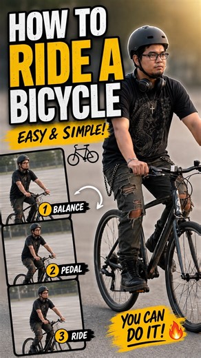 How to Ride a Bicycle 🚲 | Easy Beginner Guide
