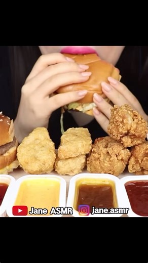 ASMR & Mukbangs  on Instagram: "cr: @jane.asmr ___ #asmr #mukbang #asmrmukbang #eating #eatingshow #asmreating #asmreatingsounds #mouthsounds #asmreatingshow #eatingvideo #eatingsounds #food #satisfying"