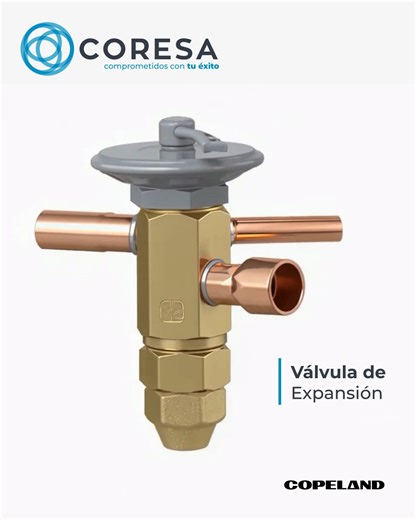 💧❄️ Optimiza tu sistema con COPELAND ❄️💧 La válvula de expansión ofrece control preciso del refrigerante y un rendimiento confiable en cada operación, ideal para que tu sistema de refrigeración funcione de forma eficiente y segura. ⚙️✨ ❄️ Dosificación exacta del refrigerante ⚙️ Mayor eficiencia y protección del compresor 💡 Mejor desempeño y ahorro energético 📲 Conoce más en www.grupocoresa.com o llámanos al ☎️ 800 700 5050 | Coresa