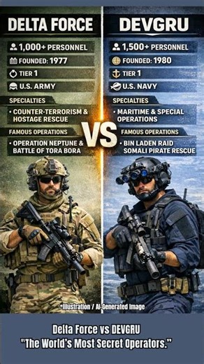 Delta Force vs DEVGRU: America’s Most Elite Special Units Compared