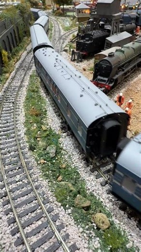 Peco streamlined points crossover passed over by The Coronation Scot.