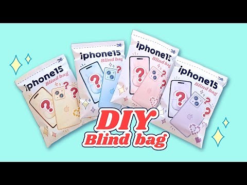 (paper diy)🫧Miniature iPhone 15 Blind Bag🫧/Free Designs/Free Distribution