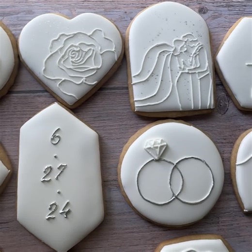 Wedding Decorated Cookies, Wedding Shower Cookies, Bridal Shower Cookies, Engagement Cookies, Party Favors, Custom Personalized Cookies - Etsy