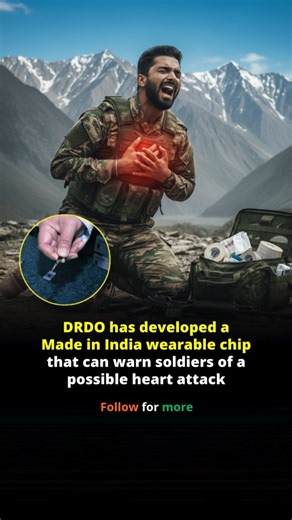 Rising India Updates on Instagram: "The Defence Research and Development Organisation has teamed up with researchers from Miranda House College in Delhi to develop a Made-in-India wearable BioFET chip that can warn soldiers of an impending heart attack by detecting critical changes in key cardiac biomarkers from a small blood sample. The portable sensor analyses three specific biomolecules directly linked to cardiac arrest and alerts users when their levels cross dangerous thresholds, enabling e