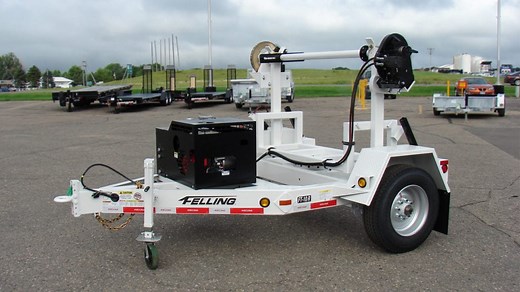Turret Reel Trailer Custom-Made for Municipal Power Entity