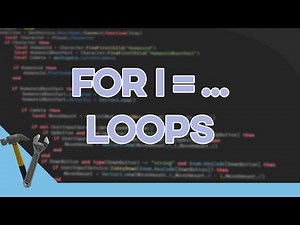 For i = ... Loops | Roblox Studio Scripting Series