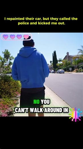 I repainted their car, but they called the police and kicked me out. #fyp #marko #painting #1milionviews #car