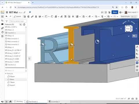 Onshape Simulation of RIT beams