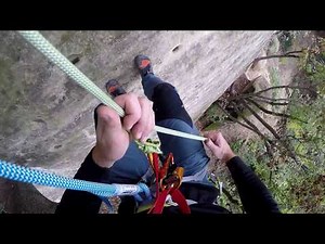 Discesa corda singola con Reverso 4 - Petzl -