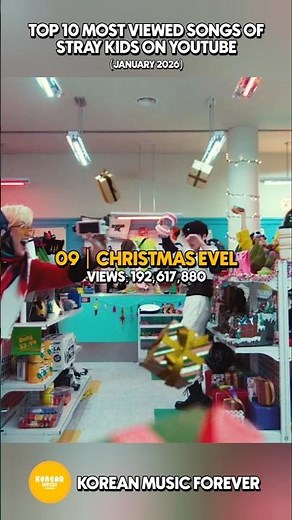 Top 10 Most viewed songs of Stray Kids on YouTube (January 2026)