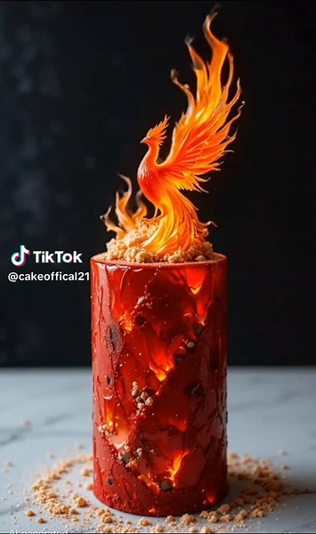 🔥 “From ashes to art!” The Phoenix Fire Cake rises with glowing flames and magic vibes! 🧡✨ #caketok #foryoupage #unitedstates #cakeoffical21 #cakecutting #vairal #cake #cakecutt #tranding