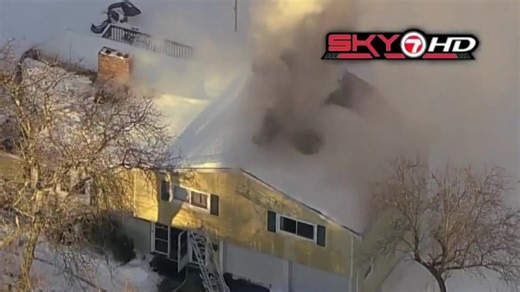 Milton house fire started by homeowner using blowtorch to clear ice