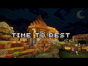 finally rest your mind... (minecraft c418 music w/ rain & fireplace sounds for deep sleep)