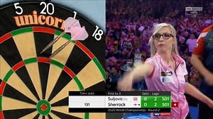 𝗦𝗵𝗲𝗿𝗿𝗼𝗰𝗸 𝘃 𝗦𝘂𝗹𝗷𝗼𝘃𝗶𝗰 These two have some history... here's what happened the last time Fallon Sherrock clashed with Mensur Suljovic on a TV stage! Still tickets available - be there tonight for potentially more history 🎫 https://bit.ly/SlamOnSale | Professional Darts Corporation