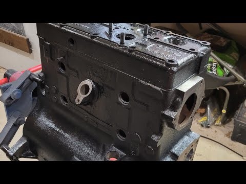 Willys Jeep 4-134 Go Devil CJ2A engine painting with Eastwood 2K high temp ceramic gloss black