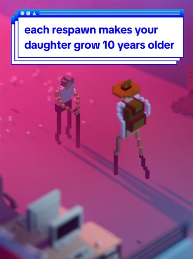 how old will she be when you reach her? #indiegames #erosion #pixelart #hades