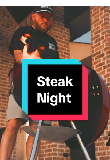 Steak night in Texas! 🥩🔥 It’s hard to beat a charcoal grilled steak! 🎥 @Chad’s Media 🍎 @Weber Grills 1973/1974 Kettle Statesman 🔥 @B&B Charcoal briquettes 🧂 @Heath Riles BBQ seasonings 🪵 @rosewoodblockco cutting board 🔪 @Global Cutlery USA #steaknight #steakvideos #steaklovers #steaktime #ribeyesteak