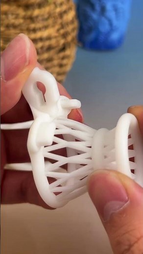 White Basket Inverted Chastity Cage 🤍 Clean Look, Wild Design