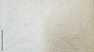 Rotating real white paper texture background. plain white crumpled paper background looped spinning