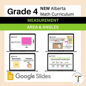 Alberta Grade 4 New Math Curriculum - MEASUREMENT - Area & Angles