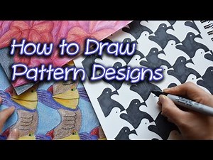 How to Draw Pattern Designs | Houndstooth Pattern |