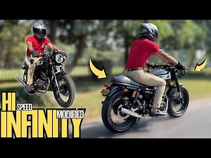 Pakistan's most modified Hi Speed Infinity 150! Total Modification Cost & Project Detail #caferacer