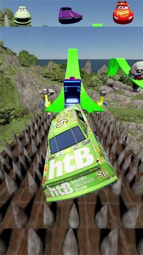 The Ultimate Mega Ramp Challenge Pixar cars VS Giant Trap VS Mack I #pixarstyle #pixarcars #cartoon