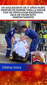 Joven de 17 años murió por dormir con ventilador encendido: causas y prevención