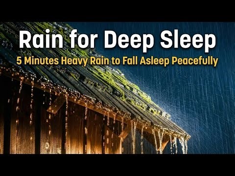 Fall asleep instantly I Black Screen (Dark Screen) #sleepmusic #rainoundforsleep #rain
