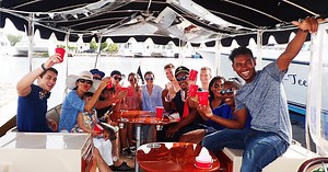 Harvest Caye, Belize Black Swan Electric Boat Cruise Excursion | Norwegian Cruise Line