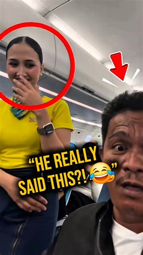 “Pinoy Passenger Shocks Flight Attendant With Unexpected Request!”😱🤣👌