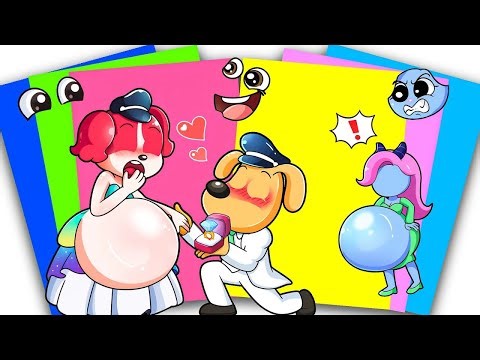 🔴PaperDIY🔴NEW Decorate LABRADOR Proposes Pregnant PAPILLON But Pregnant ANTEL?? | Sticker Book DIY