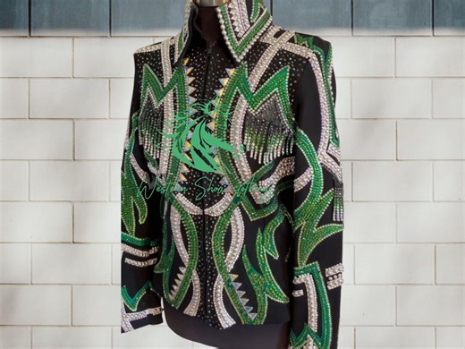 Western Custom Rodeo Queen, Showmanship, Horsemanship, Pleasure Show Jacket & Women Rail Shirt. - Etsy