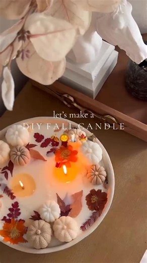 This is the perfect DIY for a cozy night in! 🕯️Content creator @gracelynnhewitt has us feeling inspired with this cute fall craft. 🍁 #homeworthy #fall #diy #contentcreator #falldiy #candle #candlediy | Homeworthy