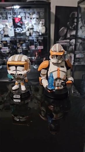 Let's look at the Star Wars Clone Commander Cody Statue and Funko Pop #starwars #shorts #collection
