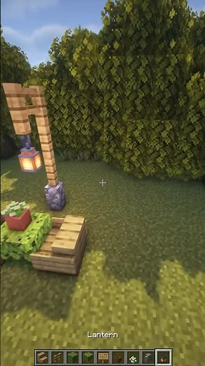 Simple But Beautiful Outdoor Table in Minecraft! #shorts