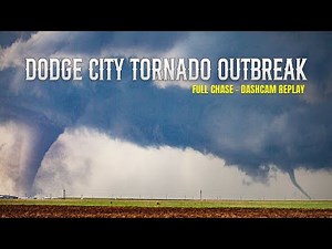 Dodge City Tornado Outbreak — Real Storm Chase Dashcam (Full Chase)