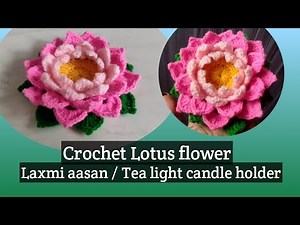 Crochet Lotus #vaishaliscrochet