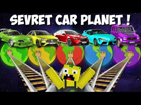 I found ROAD TO ALL SECRET CAR PLANETS in Minecraft ! NEW BASE IN PLANET !