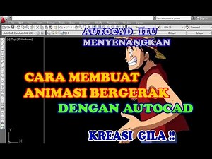 How to make moving animations in Autocad - One Piece