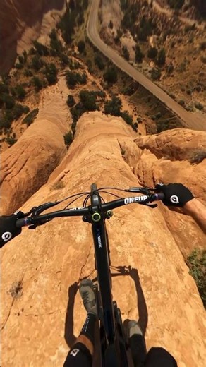 This is forbidden... 🚫 Learn more by watching the full video #moab #mountainbiking