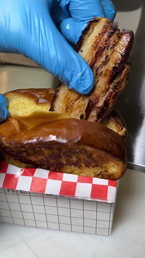 Delicious Korean Egg Drop Sandwiches at Buldogi's