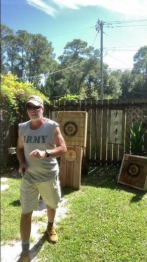 TOPS Operator Seven Blackout Edition Knife Thrown in the Board “THUNK”