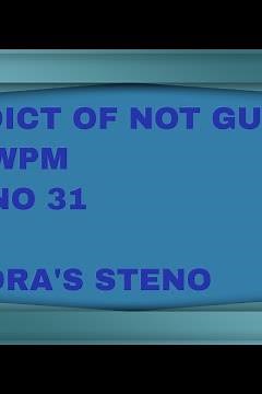 240 WPM Jury Charge on Verdict of Not Guilty