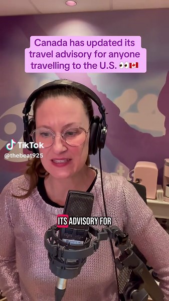 Here’s what you need to know about Canada’s new travel advisory for anyone travelling to the U.S. 👀🇨🇦🇺🇸 #canada #canadatiktok #canada🇨🇦 #canadanews #canada_life🇨🇦 #mtl #ustraveladvisory #ustravel #ustrip #mtl #montrealtiktok #mtltiktok #montrealfyp #montrealcanada #thebeat925 #fyp