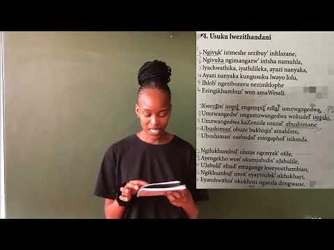 EDUC1280A: Grade 9 isiZulu Home Language YouTube tutorial. *Isakhiwo sangaphandle senkondlo*