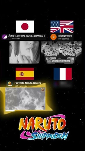 Naruto Shippuden OP 14 - MULTI LANGUAGE #anime #opening