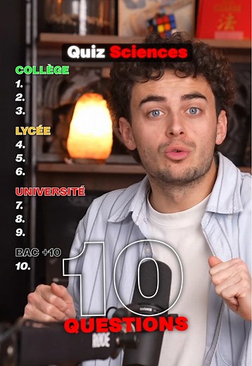 Niveau en sciences : Testez vos connaissances !